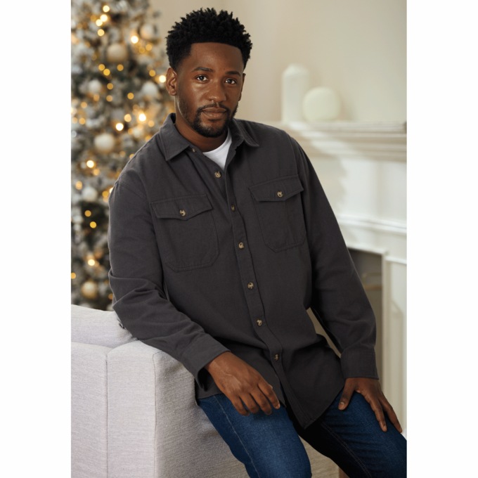 Solid Chamois Shirt, , large