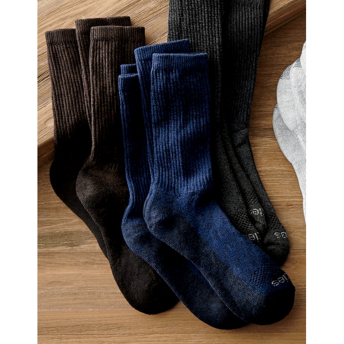 6-Pair Pack Men's Dri-Tech Crew Socks, , large