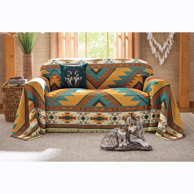 Canyon Tapestry Furniture Throw, , large