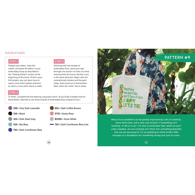 Bob Ross Cross Stitch Kit, , large