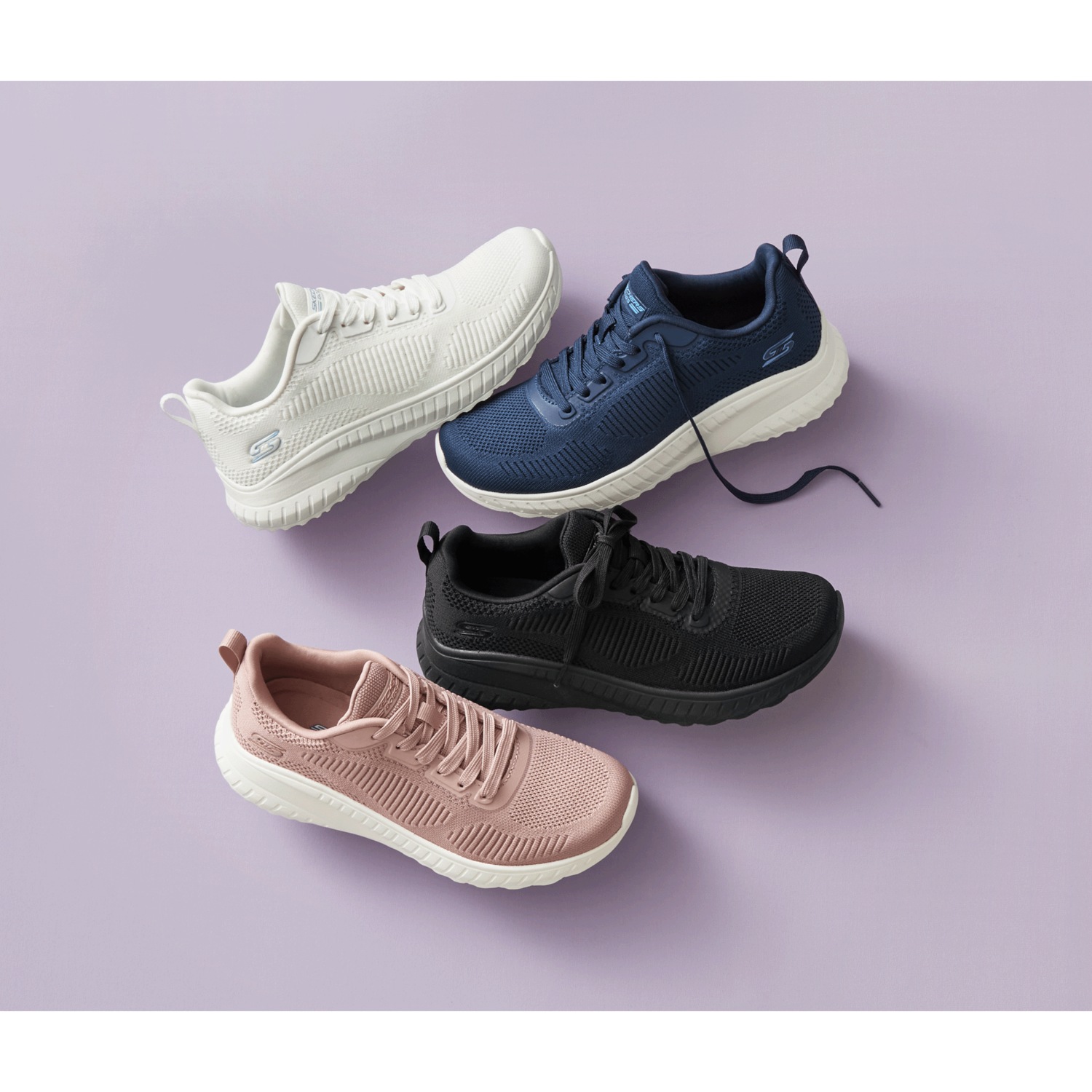 BOBS Women's Sport Squad Chaos Face Off Lace-Up by Skechers | Ginny's