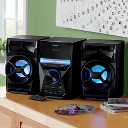 Magnavox 3-Piece CD Stereo Shelf System with Lights, , large