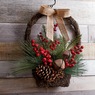 Bell and Pinecone Hanging Basket, , large