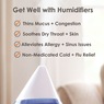 Crane 1-Gallon Top Fill Cool Mist Humidifier, White, large