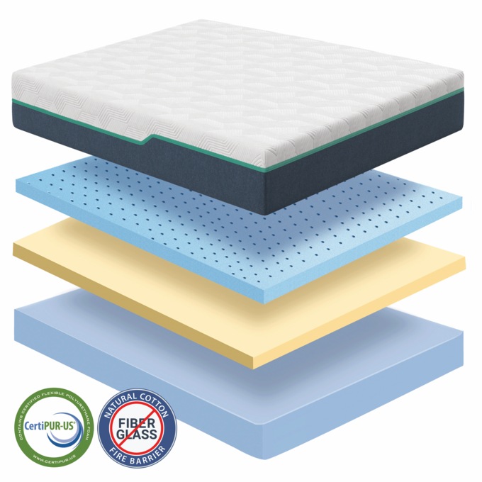 Nautica 10" Soother Mattress, , large