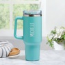 Personalized Block Stainless Steel 40-oz. Travel Mug, , large