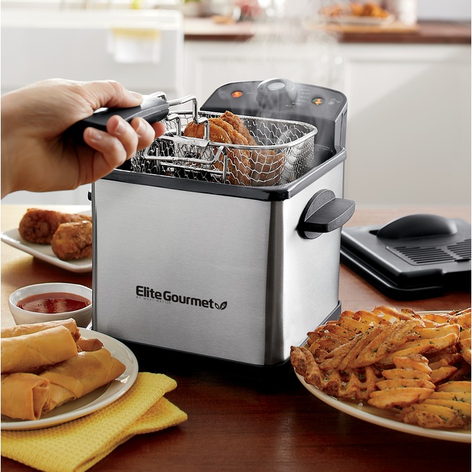 Elite Gourmet Mini Deep Fryer