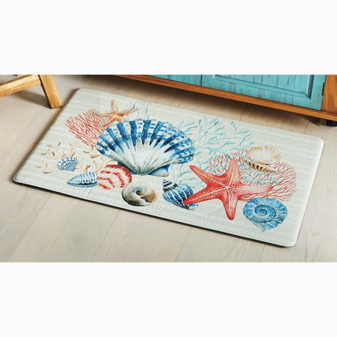 Coastal Shells Anti-Fatigue Mat, , large