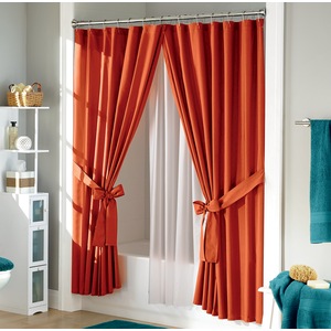 Traditions Cross-Over Shower Curtain,