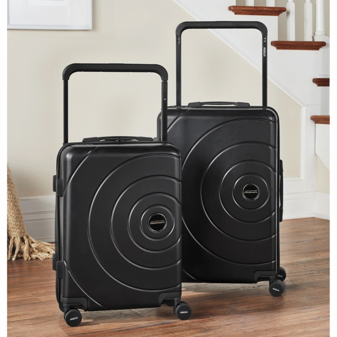 2-Piece Travelers Club Wide Trolley Set, Black, large