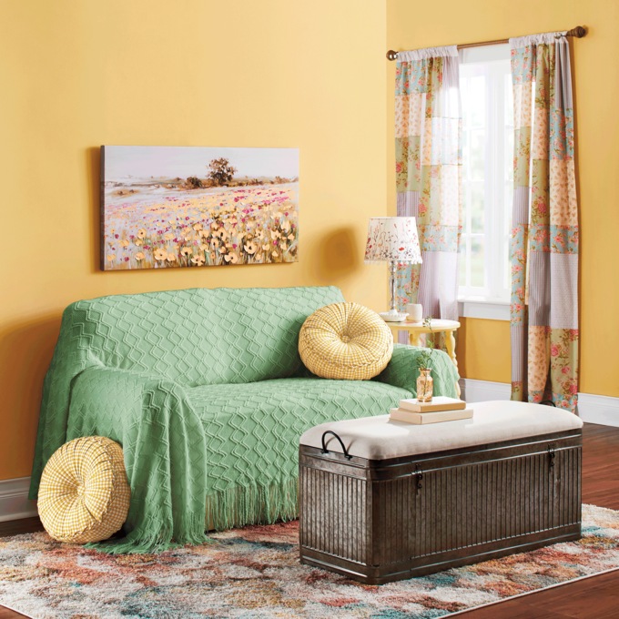 Farmhouse-Style Furniture Throw, , large