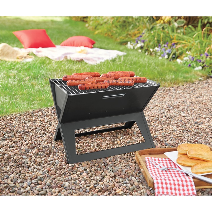 Fire Sense Notebook Portable Charcoal Grill, , large