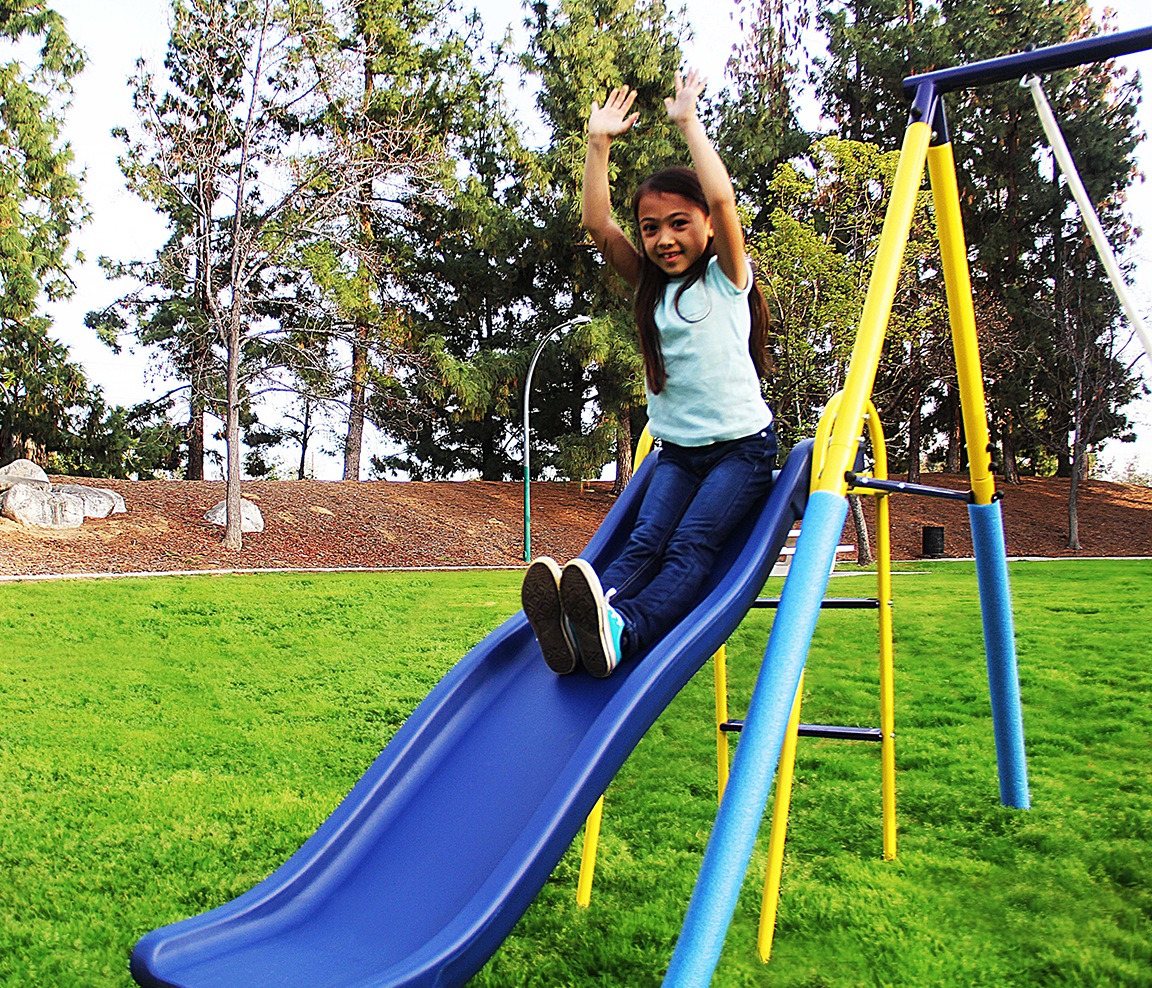 first swing set
