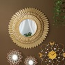 Gold Flower Wall Mirror, , large