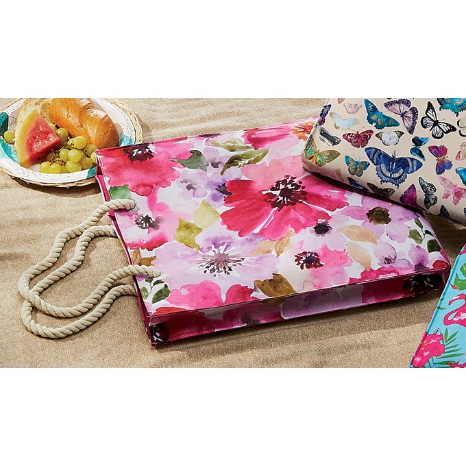 Spring Printed Tote, , large