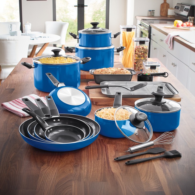 Chef Tested 32-Piece Ceramic Nonstick Cookware Set, , large