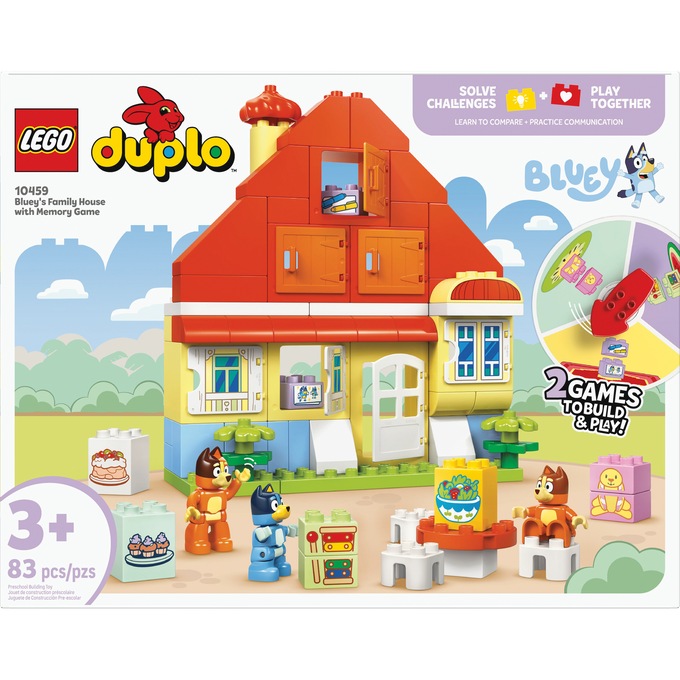 LEGO DUPLO Bluey's Family House with Memory Game, , large