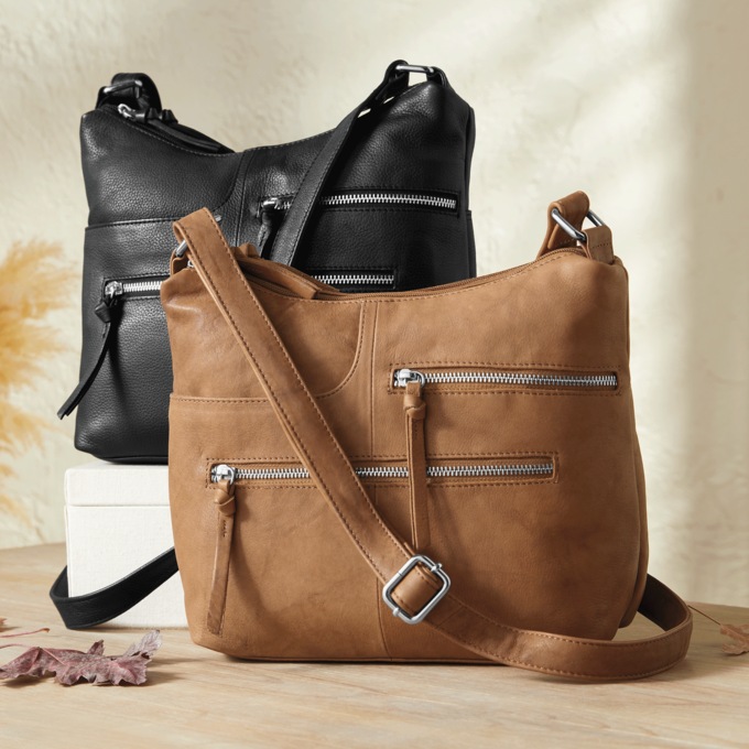 Leather Tote, , large
