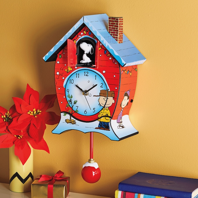 Peanuts Holiday Cuckoo Clock, , large