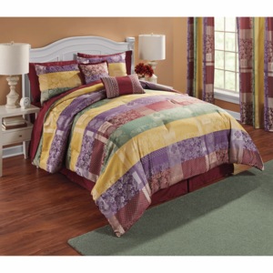 Naples 10-Piece Jacquard Comforter Set, , large