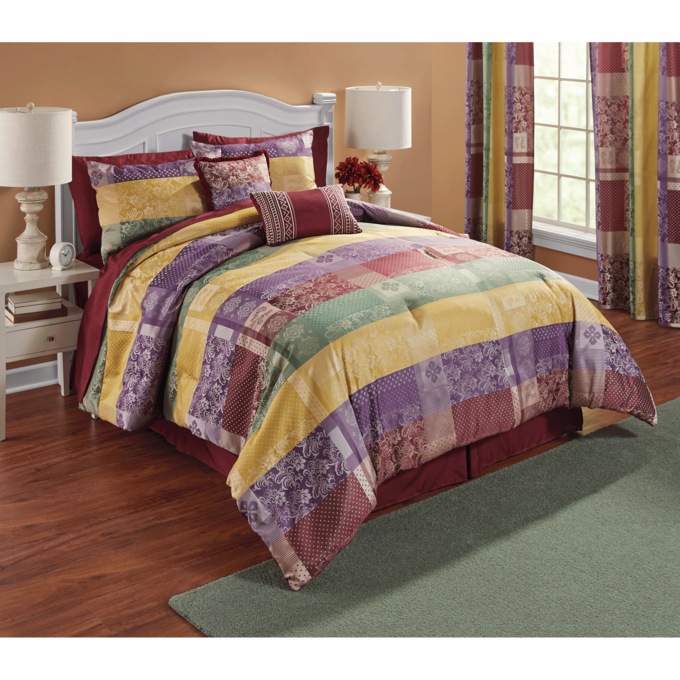 Naples 10-Piece Jacquard Comforter Set, , large