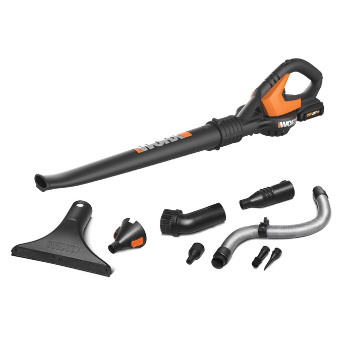 Worx 20V Power Share Cordless Leaf Blower/Sweeper, , large