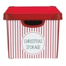 Simplify 60-Ct. Christmas Ornament Storage Organizer, Red White Stripe, large