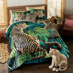 Velvet Jungle Comforter Set, , large