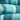 Color Connection Set of 2 Cotton Bath Sheets, Teal Stripe, swatch