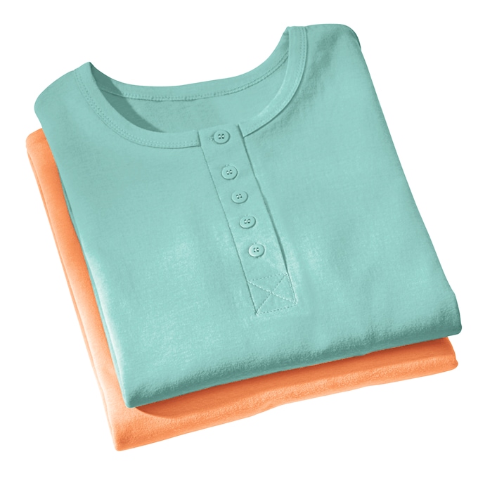 2-Pack Comfort Henley Nightshirt, , large