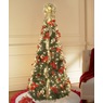 Poinsettia 6-Foot Pre-Lit Pop-Up Christmas Tree, , large