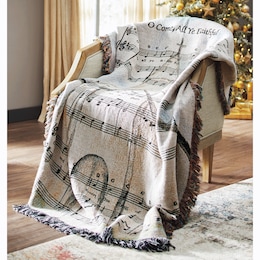 O Come All Ye Faithful Tapestry Throw, , large