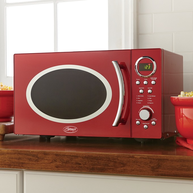 Ginny S 9 Cu Ft Retro Microwave Ginny S