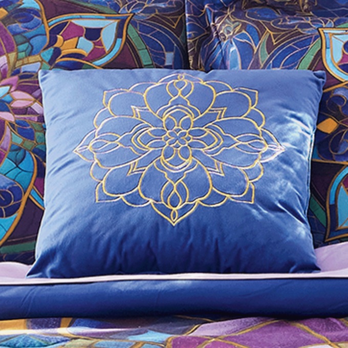 Stained Glass Decorative Pillow, , large