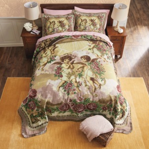 Nativity Tapestry Bedspread, , large