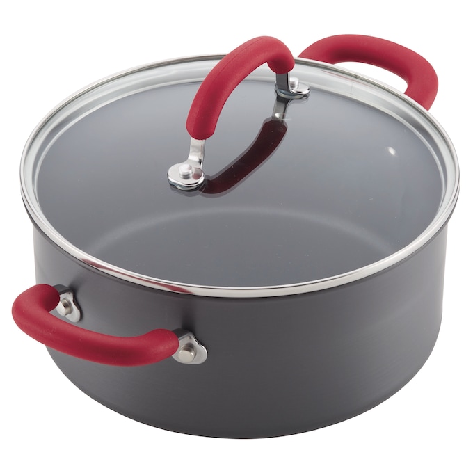 Rachael Ray&reg; 11-Piece Create Delicious Hard-Anodized Cookware Set, Red, large