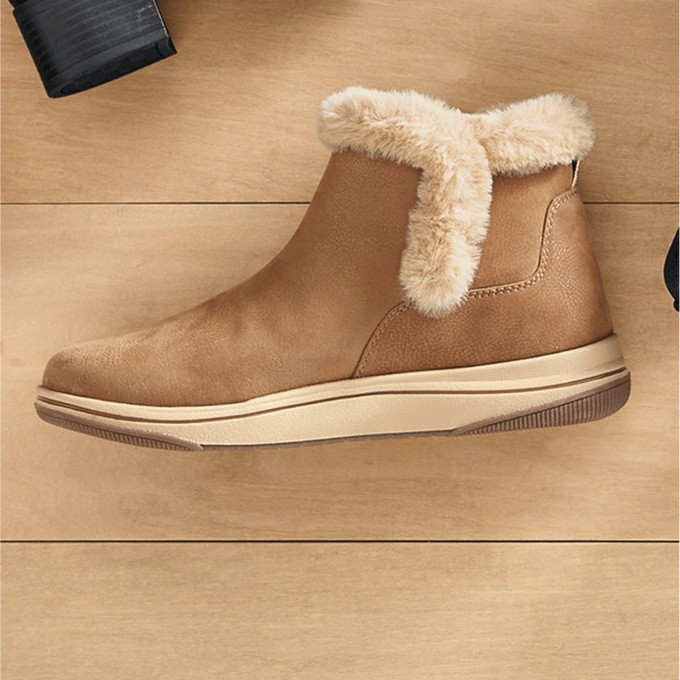 Clarks Breeze Faux-Fur Bootie, , large