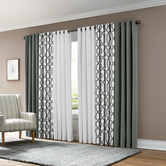 Color Connection Patterned Grommet Panel, , large