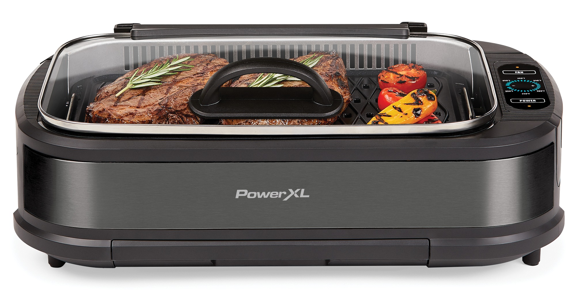 power xl 1500 watt smokeless grill pro with griddle plate