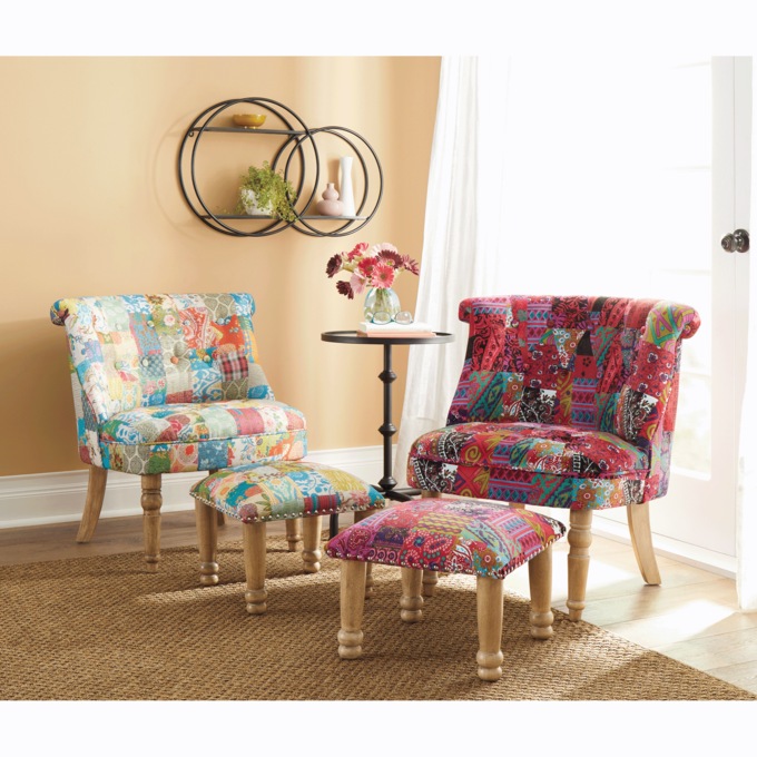 Tufted Patchwork Chair, , large