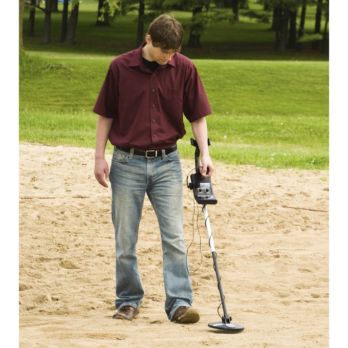 First Texas Bounty Hunter 'Gold Digger' Metal Detector with Headphones, , large