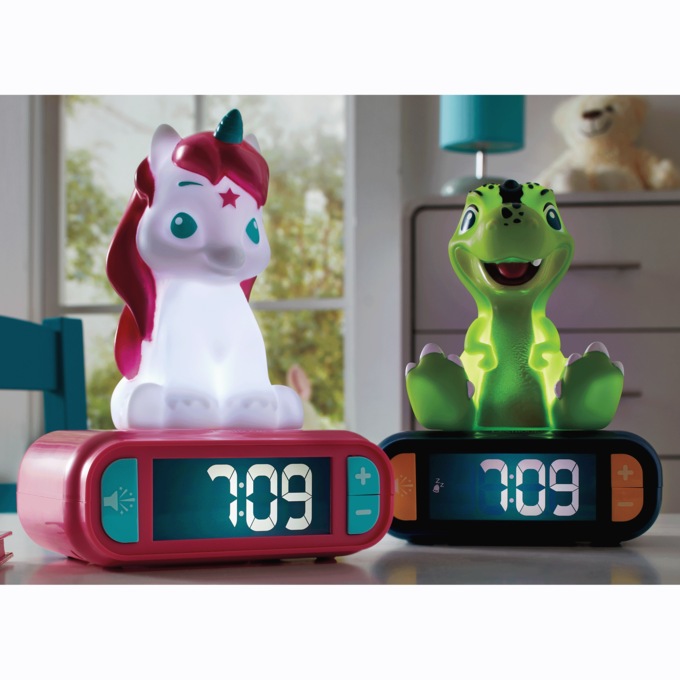 Lexibook Kids’ Night-Light Alarm Clock with Sounds, , large