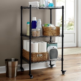 3 Tier Thin Mobile Tower Shelf, , large