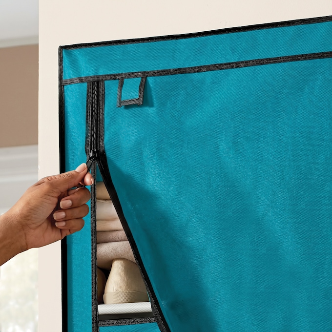 Tall 10-Layer Fabric Shoe Storage Organizer, , large