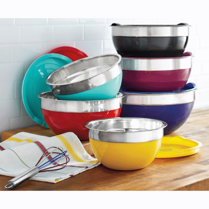 12-Piece Multicolor Mixing Bowl Set, , large