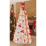 Poinsettia 6-Foot Pre-Lit Pop-Up Christmas Tree, , large