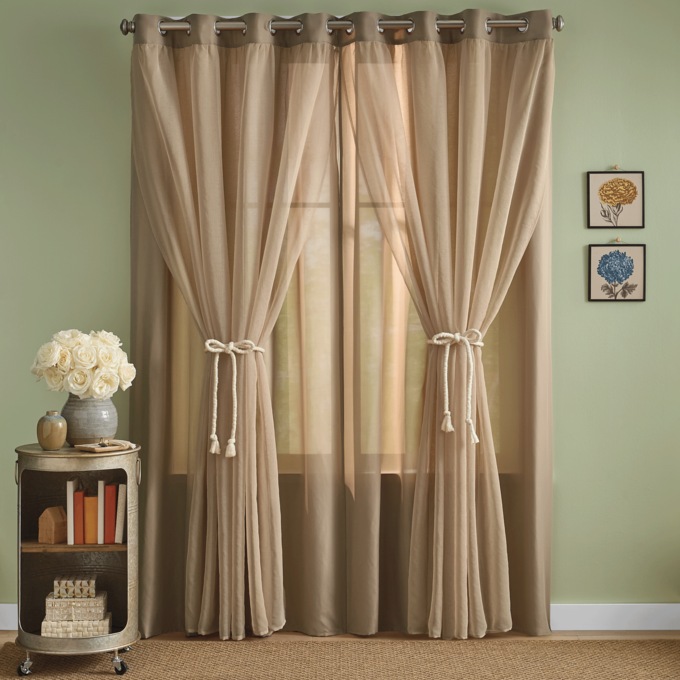 Norah Double Layer Window Panel, , large
