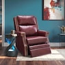 Nailhead Swivel Rocker Recliner, Crimson, large