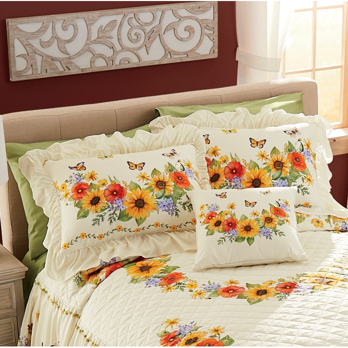 Harvest Floral Accent Pillow, , large