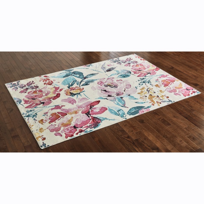 Lillian Floral Rug, , large